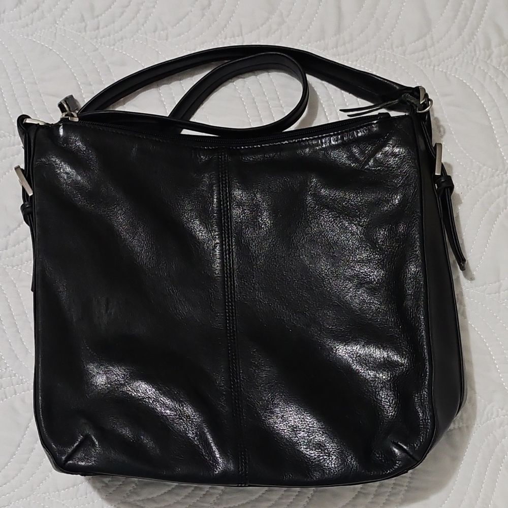 Elegant Black Leather Women's Bag